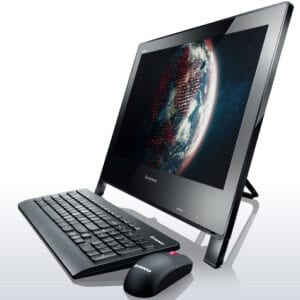 Lenovo ThinkCentre Edge 92z with Keyboard and Mouse on White Background