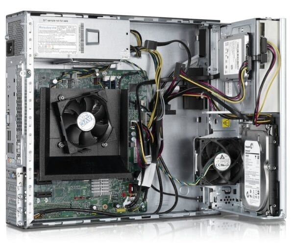 Inside the Lenovo ThinkCentre e73 on White Background