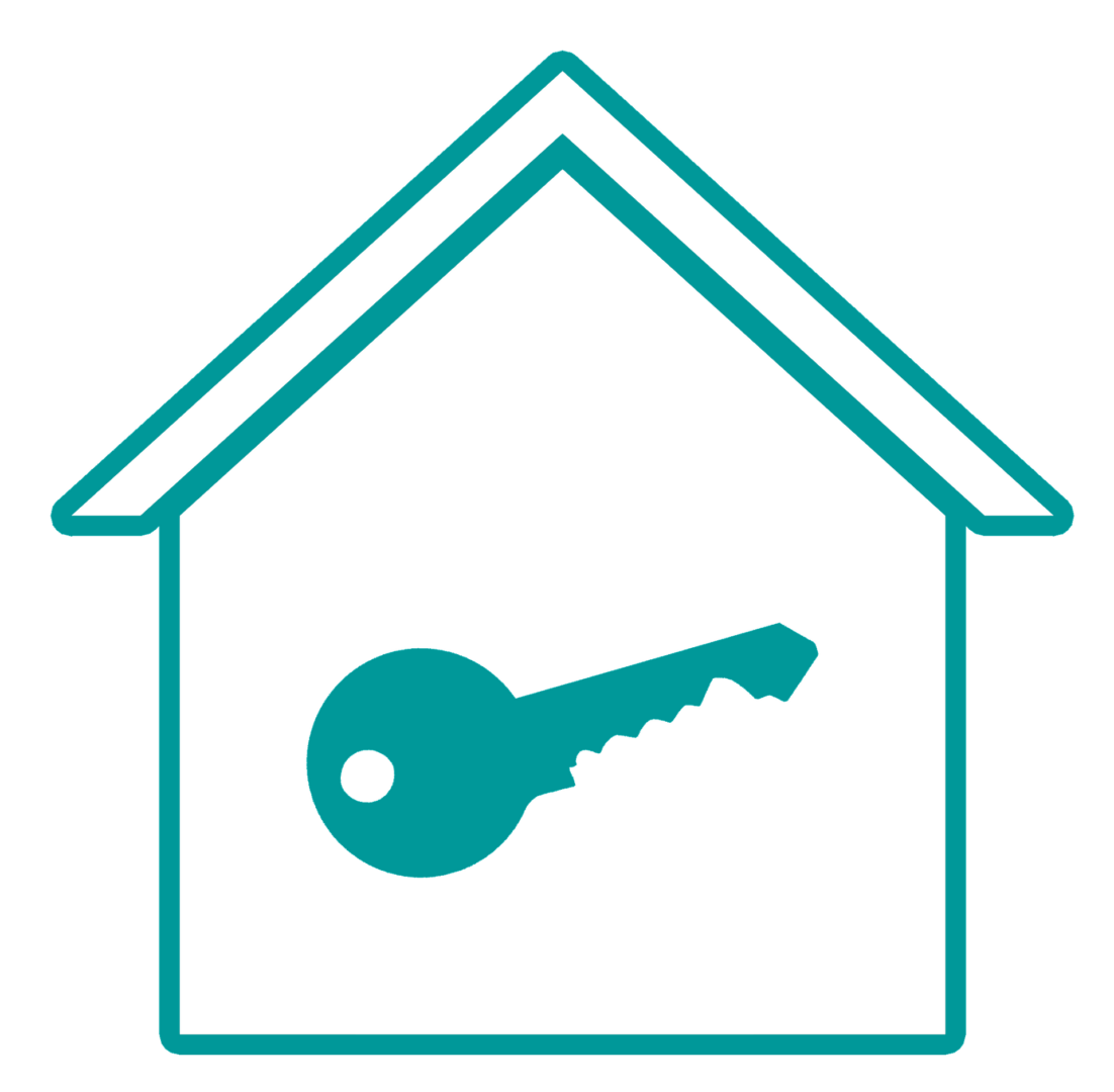 House Icon with Key Inside
