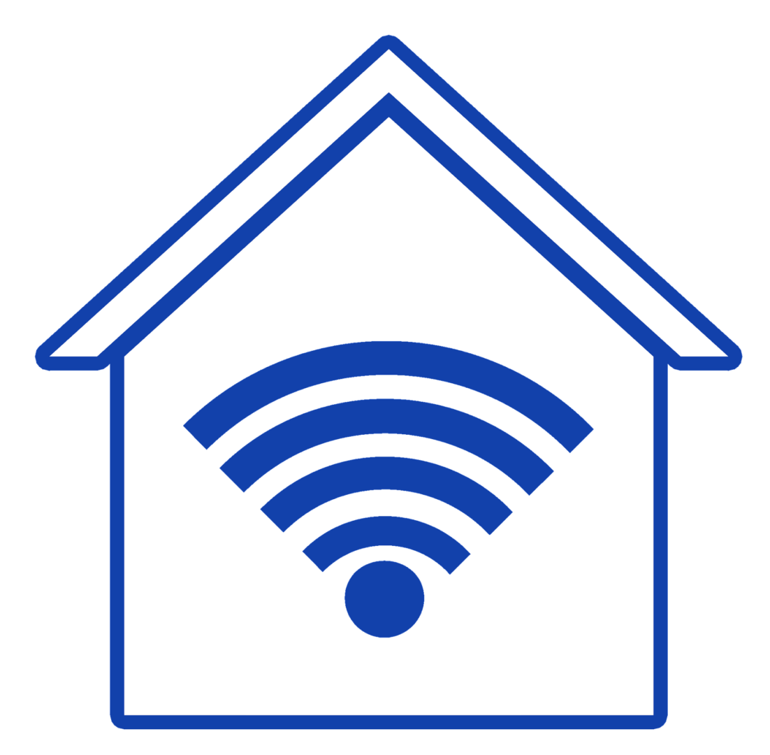 Home Icon with WiFi Signal