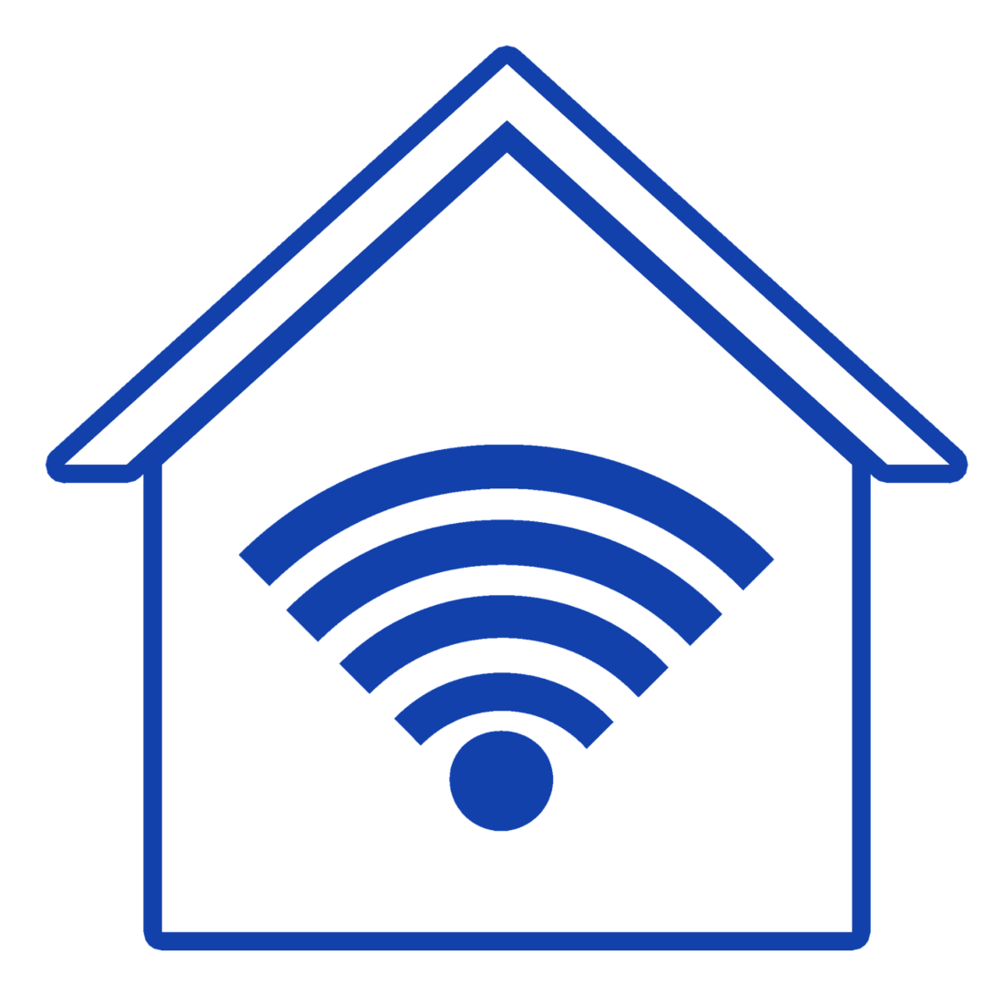 Home Icon with WiFi Signal