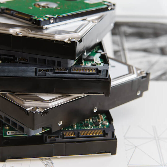 hard drives that are old and ready to be disposed of